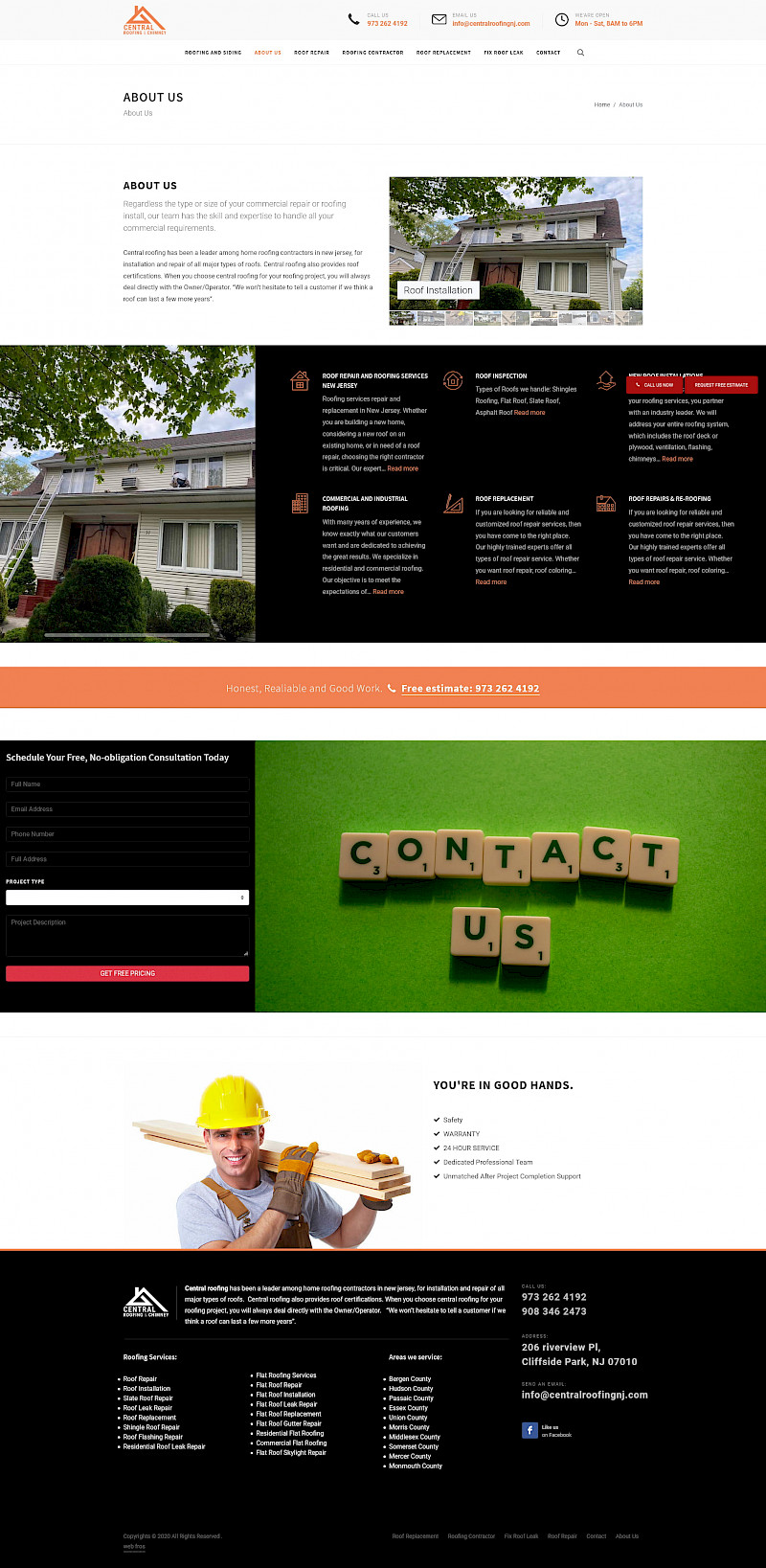 Central roofing - New Jersey, USA